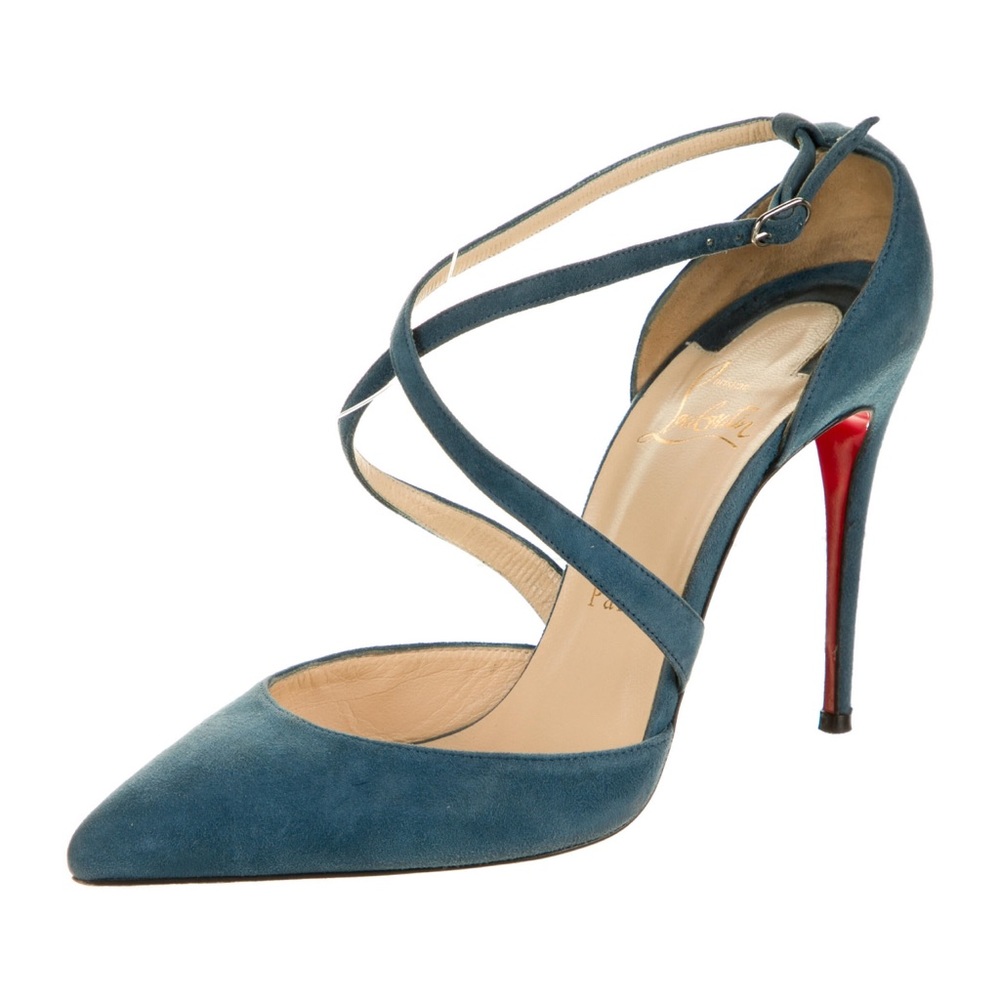 Teal suede CHRISTIAN LOUBOUTIN